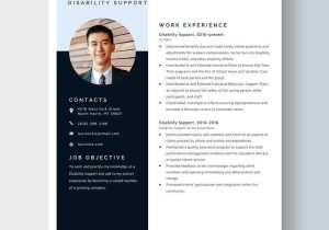 Sample Resume Of Director Of Disability Free Free Disability Support Resume Template – Word, Apple Pages …