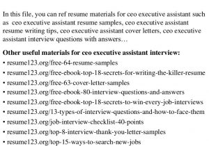Sample Resume Of Executive assistant to Ceo top 8 Ceo Executive assistant Resume Samples