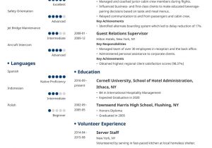 Sample Resume Of Flight attendant No Experience Flight attendant Sample Resume No Prior Experience – Good Resume …
