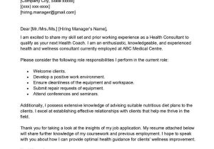 Sample Resume Of Health and Wellness Coach Health Coach Cover Letter Examples – Qwikresume