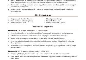 Sample Resume Of Health Technician Ekg Phlebotomist Resume Sample Monster.com
