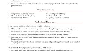 Sample Resume Of Health Technician Phlebotomy and Ekg Phlebotomist Resume Sample Monster.com