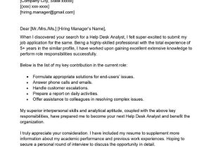 Sample Resume Of Help Desk Analyst Help Desk Analyst Cover Letter Examples – Qwikresume