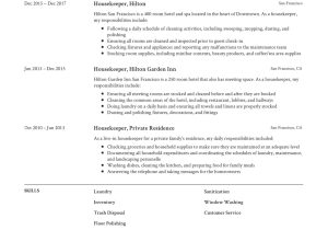 Sample Resume Of House Keeping Supervisor Housekeeper Resume Examples & Guide Pdf’s 2022