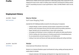 Sample Resume Of Machinist and Welder 18 Free Welder Resume Examples & Guide Pdf 2020