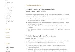 Sample Resume Of Mechanical Service Engineer Mechanical Engineer Resume & Writing Guide  12 Templates Pdf