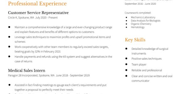 Sample Resume Of Medical Device assembly Medical Sales Resume Examples In 2022 – Resumebuilder.com