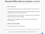 Sample Resume Of Office Skills List How to List Microsoft Office Skills On A Resume In 2022