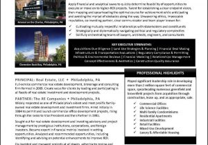 Sample Resume Real Estate Bio Examples Example Executive Real Estate Developer Resume Pg 1 Executive …