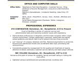 Sample Resume Receptionist No Experience Objective Receptionist Resume Monster.com