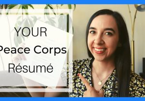 Sample Resume Returned Peace Corps Volunteer 5 Things to Include On Your Peace Corps RÃ©sumÃ©
