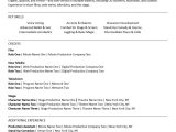 Sample Resume Right Out Of College theatre Acting Resume for Beginners Monster.com