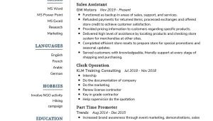 Sample Resume Sales assistant No Experience Junior Sales assistant Resume Example 2021 Writing Tips …