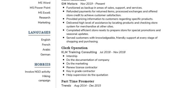 Sample Resume Sales assistant No Experience Junior Sales assistant Resume Example 2021 Writing Tips …