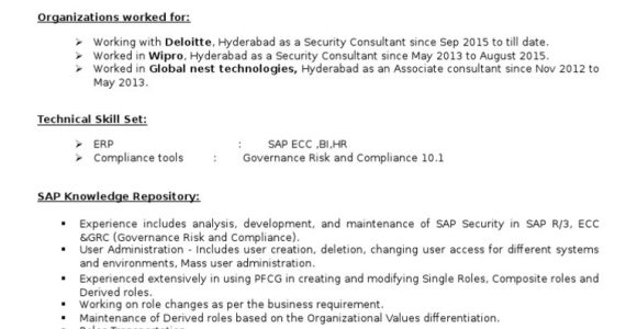 Sample Resume Sap Security and Compliance Director Sap Security Grc Cv Pdf Sap Se Password