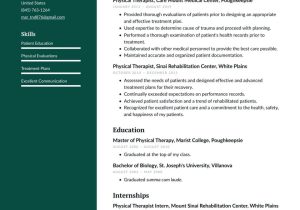 Sample Resume School Based Physical therapist assistant Physical therapist Resume Examples & Writing Tips 2022 (free Guide)