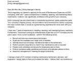 Sample Resume Server Maintenance Email Template Maintenance Supervisor Cover Letter Examples – Qwikresume