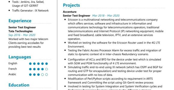 Sample Resume software Test Engineer Experience Senior Test Engineer Resume Sample 2022 Writing Tips – Resumekraft