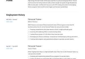 Sample Resume Strength and Conditioning Coach Personal Trainer Resume & Guide   12 Resume Examples Pdf 2020