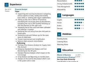 Sample Resume Strong Analytical Skills Example Financial Analyst Resume Sample 2021 Writing Guide & Tips …