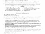 Sample Resume Template for Experienced Candidate Sample Resume for An Experienced Mechanical Designer Monster.com
