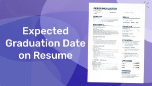 Sample Resume with Anticipated Graduation Date Expected Graduation Date On Your Resume Enhancv
