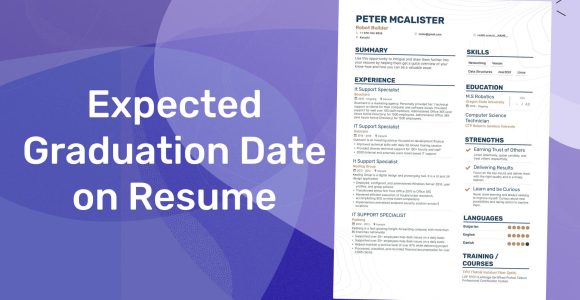 Sample Resume with Anticipated Graduation Date Expected Graduation Date On Your Resume Enhancv