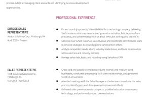 Sample Resume with B2b Saas Experience Sales Representative Resume Examples In 2022 – Resumebuilder.com