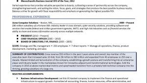 Sample Resume with Board Member Experience Board Of Directors Resume – Example for Corporate or Nonprofit …