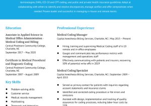 Sample Resume with Certified Professional Coder Listed Medical Billing and Coding Specialist Resume Examples In 2022 …