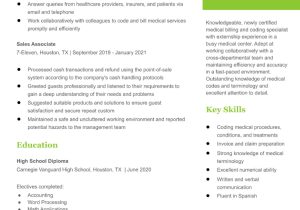 Sample Resume with Certified Professional Coder Listed Medical Billing and Coding Specialist Resume Examples In 2022 …