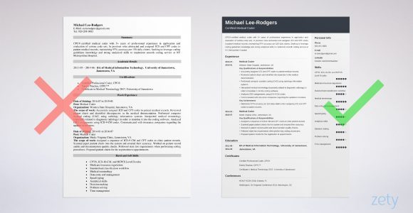 Sample Resume with Certified Professional Coder Listed Medical Coder Resume Sample & Guide [20lancarrezekiq Tips]