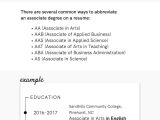 Sample Resume with College Major Undergrad How to List A Degree On A Resume (associate, Bachelor’s, Ma)