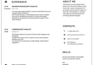 Sample Resume with Comp Tia Security Credentials 5 Cyber Security Resume Examples with Cover Letter & Jd – Webson Job