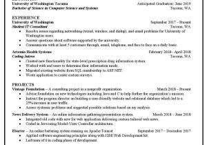 Sample Resume with Expected Graduation Date Resume & Cover Letter Career Development & Education …