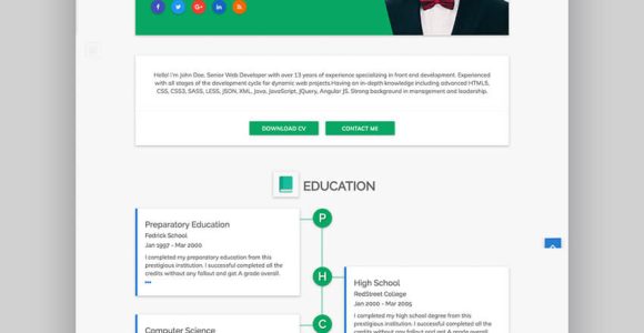 Sample Resume with HTML 5 Skills 22 Beste HTML-lebenslauf-vorlagen Zum Erstellen Von PersÃ¶nlichen …