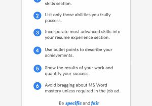 Sample Resume with Microsoft Office Experience How to List Microsoft Office Skills On A Resume In 2022