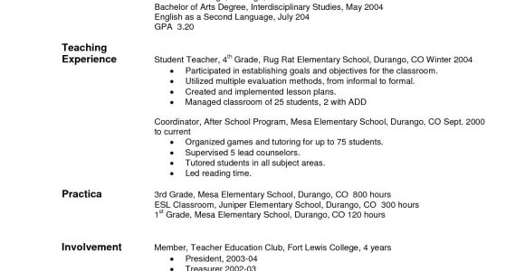 Sample Resume with Objectives for Teachers Pin On School Ideas