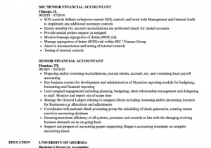Sample Resumes for Accountants and Financial Professionals Sr Accountant Resume Resume Sample