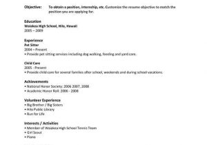 Sample Resumes for High School Graduates with No Experience Resume for Highschool Graduates with No Work Experience