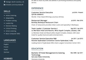 Sample Resumes for Jobs In Hospitality F&b Service Hospitality Resume Sample 2022 Writing Tips …