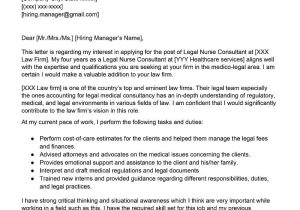 Sample Resumes for Legal Nurse Consultants Legal Nurse Consultant Cover Letter Examples – Qwikresume
