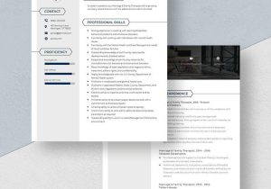 Sample Resumes for Marriage and Family therapist Marriage & Family therapist Resume Template – Word, Apple Pages …