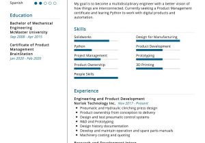 Sample Resumes for New Product Development Engineer Mechanical Design Resume Sample 2022 Writing Tips – Resumekraft