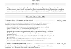 Sample Resumes for Nuclear Security Guards Security Officer Resume & Writing Guide  12 Resume Examples 2020