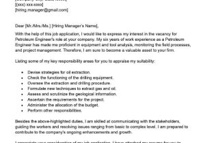 Sample Resumes for Oil and Gas Jobs Petroleum Engineer Cover Letter Examples – Qwikresume