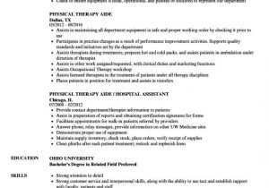 Sample Resumes for Physical therapist assistant Get Our Example Of Physical therapist Job Description Template for …