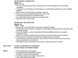 Sample Resumes for Receptionist Admin Positions Resumes Examples for Receptionist