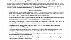 Sample Resumes for Restaurant Manager Position Restaurant Manager Resume Monster.com