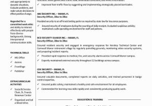 Sample Resumes for Retireing Police Officers Best Refrence New Security and Bodyguard Jobs Resume by …